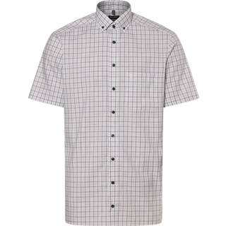 OLYMP Herren Kurzarmhemd blau kariert