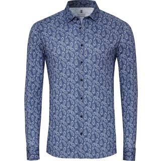 DESOTO Herren Hemd blau gemustert