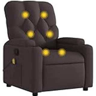 massagestol stof mørkebrun