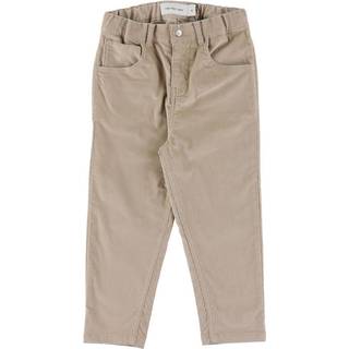 Newborn Ribbed Corduroy Trousers - Beige - 62