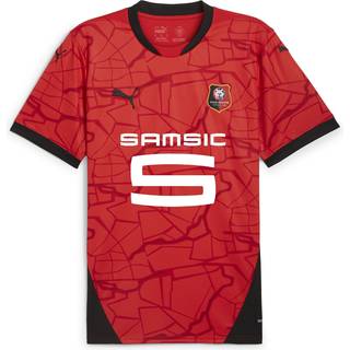 Men&#39;s Puma Stade Rennais F.C. 24/25 Home Jersey, Red, Size S, Sport - Black - S