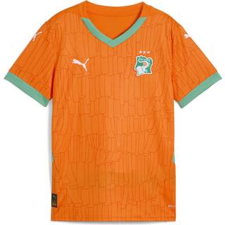 Puma Ivory Coast 2025 Home Jersey Youth, Orange, Size 9-10Y, Clothing - Jade Frost - 9-10Y