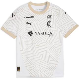 Puma Stade Reims 24/25 Third Jersey Youth, White, Size 15-16Y, Clothing - Granola - 15-16Y