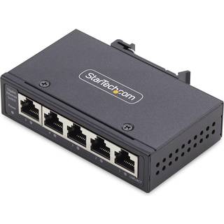 StarTech.com 5-Port Unmanaged Industrial Ethernet Switch - IP30 - TAA - switch - 5 ports - unmanaged - TAA Compliant