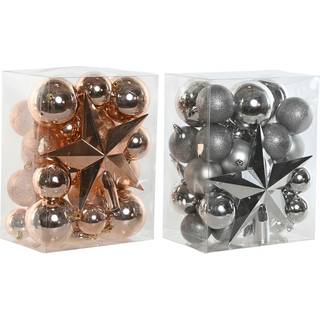 Julekugler Home ESPRIT Gylden PVC 20 x 13 x 26 cm (2 enheder)