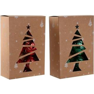 Julekugler Home ESPRIT Rød Grøn PVC 20 x 10 x 30 cm (2 enheder)