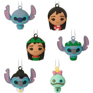 Hallmark Disney Lilo og Stitch Christmas Ornaments Miniature Set på 6