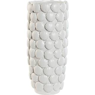 Vase Home ESPRIT Hvid Stentøj Middelhavet 15,5 X 15,5 X 33,5 cm