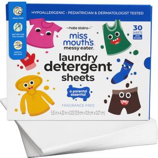 Miss Mouth's Messy Eater T?jvaskemiddelark - T?jvaskemiddel Hypoallergen Sensitiv hud Sikker B?rnel?ge og hudl?ge Testet Duftfri rejsevenlig