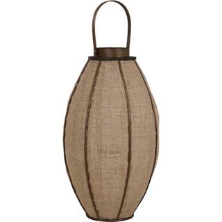 Lyseholder Home ESPRIT Natur Jute Bambus 34 x 34 x 60 cm