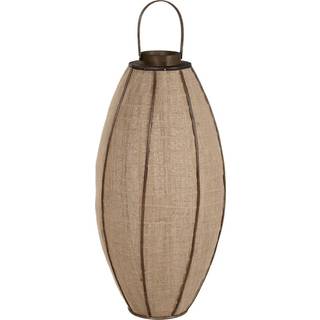 Lyseholder Home ESPRIT Natur Jute Bambus 40 x 40 x 80 cm