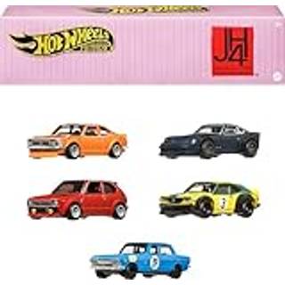 Hot Wheels Premium Car Culture Japan Historics 4 containerst med 5 legetj 1:64 trykstbte kretjer i samleobjekter og udstillingscontainer
