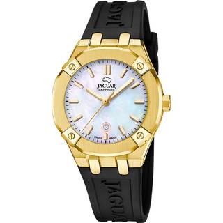 Jaguar Diplomatic dameur i guldfarvet med perlemor skive