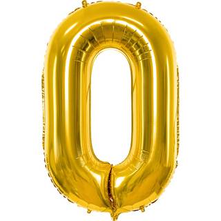 Folieballon "0" H:86 cm - flere varianter - assorteret (På lager i butik)