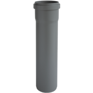 Nicoll HTP afløbsrør med muffe Ø110 mm 25 cm grå