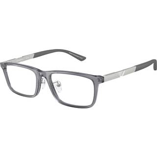 Emporio Armani Mand EA3251D 6206 Optiske stel Acetat Grå Transparent Firkantet Normal - Grå
