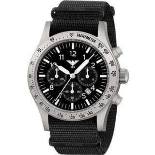 KHS PLASSC.NB Herrenuhr Platoon Solar Chronograph Stahl Natoband