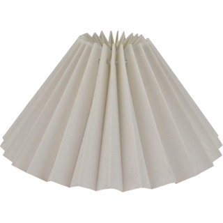 Alpe Design Plisseret lampeskærm hvid hør 23 cm