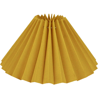 Alpe Design Plisseret lampeskærm gul hør 15 cm