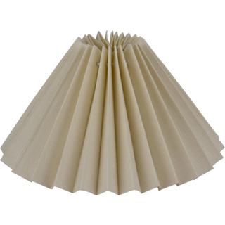Alpe Design Plisseret lampeskærm cremefarvet hør 18 cm