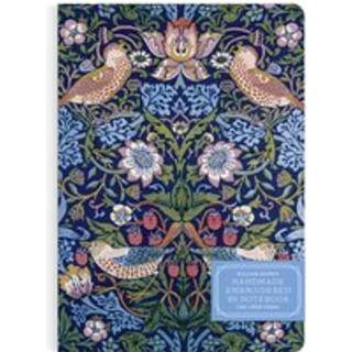 William Morris Strawberry Thief Handmade Embroidered B5 Journal