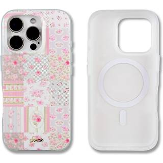 Sonix -sag til iPhone 16 Pro | Kompatibel med MagSafe | 10ft drop testet | Plaid blomster | Patchwork cottage