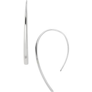 Fossil Stainless Steel Bevel Hoop Women’s Earrings JF01702040