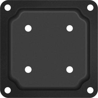 Nuvo Iron WPCP4B Sort 4x4 træstolpepladebeslag - 14-ga stål, skjult, pulverlakeret finish, udendørs stolpefod