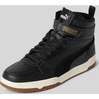 PUMA Herren Sneaker schwarz Glattleder
