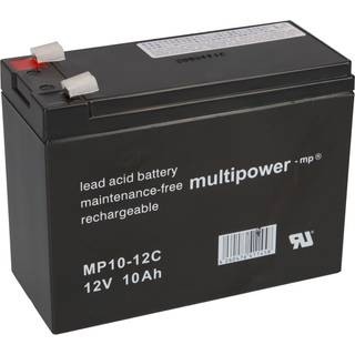 Multipower 12V - 10Ah batteri til el-drevne køretøjer