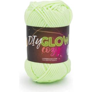 Lion Brand Yarn DIY glød hyggelig glød i det mørke garn Neon Green 1 Pack