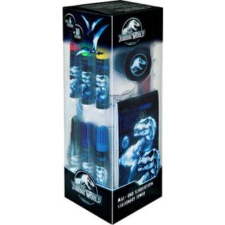 Jurassic World skrive- og tegnesæt med motivark og klistermærker