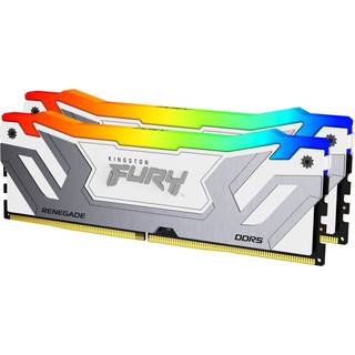 Kingston FURY Renegade RGB DDR5-8400 - 48GB - CUDIMM til Intel - CL40 - Dual Channel (2 pcs) - Intel XMP - Hvid med RGB