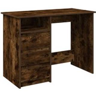 Skrivebord 102X50X75 Cm Konstrueret Træ - Røget eg