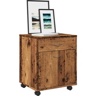 Rulleskab 45X38X54 Cm Konstrueret Træ - Gammelt træ