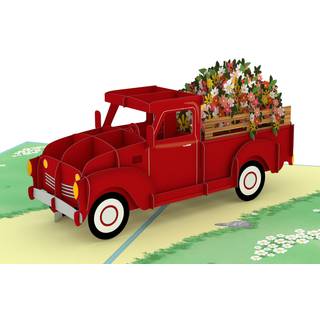 LovePop Garden Truck Pop Up Card - 3D -kort Mors dag Kort Birthday Card Paper Flowers Pop Up Card Card Summer Card