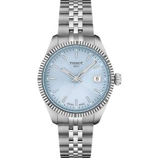 Tissot T156.210.11.351.00 Damenuhr Quarz Ballade 34 mm Stahl/Hellblau