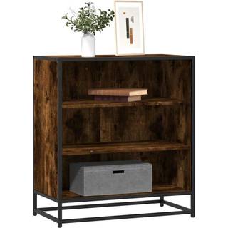 skab 68x35x76 cm konstrueret træ og metal røget egetræsfarve