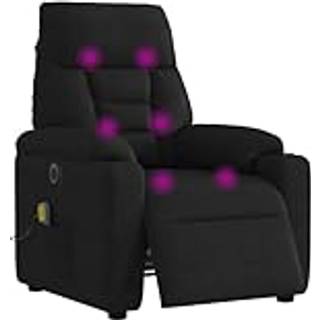 massagestol mikrofiberstof sort