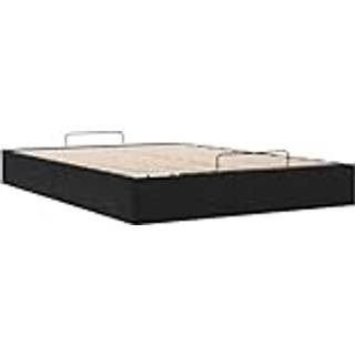 osmannisk sengeramme uden madras 140x200 cm fløjl sort