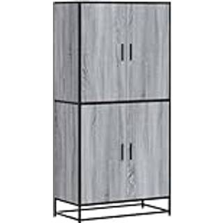 Skab 68X35X139 Cm Konstrueret Træ - Grå sonoma-eg