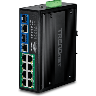 TRENDnet TI-BG108 - Version v1.0R - switch - industrial - 10 ports - unmanaged - TAA Compliant