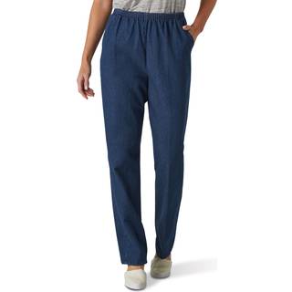 Chic Classic Collection Womens Cotton Pull-on Pant med elastiske talje Jeans Original Stonewash denim 18 Petite US