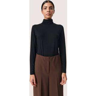 Soaked In Luxury Slhanadi Rollneck Ls Toppe & T-Shirts 30403340 Black (LARGE)