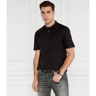 Poloshirt i interlock-bomuld med stablet logo
