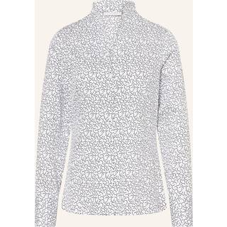 shirt-blouse in off-white printed