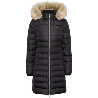 Faux Fur Trim Hooded Down Coat