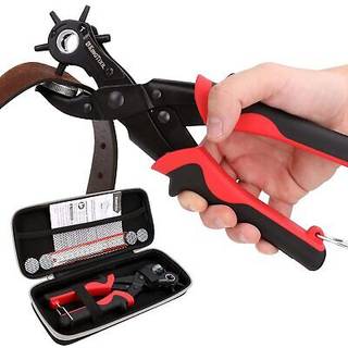 Kingtool Leather Hole Punch Set Super Heavy Duty Rotary Puncher Multi Hole St?rrelser Makerv?rkt?j