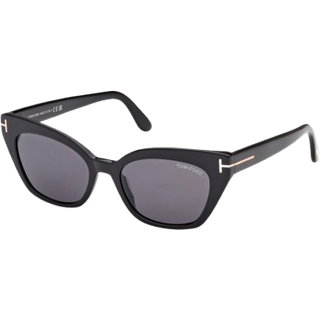 TOM FORD Kvinde FT1031 JULIETTE 01A Solbriller Acetat Sort Grå Cat Eye Normal