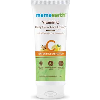 MAMAEARTH Vitamin C Daily Glow Face Cream | til hudbelysning med gurkemeje | Letv?gts og fugtgivende formel | til alle hudtyper | 2,82 Oz (80 g)